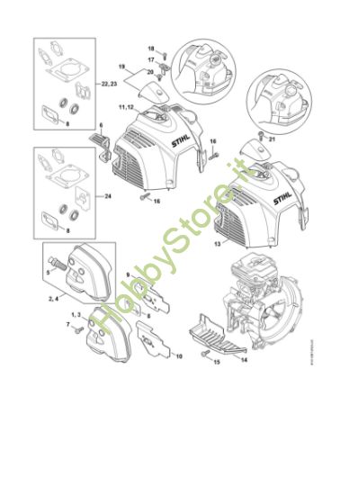Picture of Silenziatore, cappottatura FS 460 RC-EM