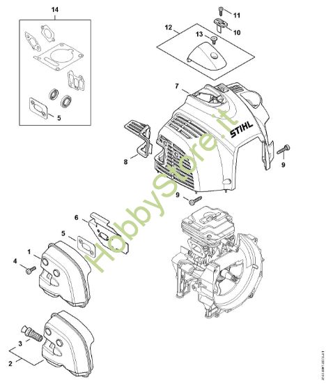 Picture of Silenziatore, cappottatura FS 461 C-EM L
