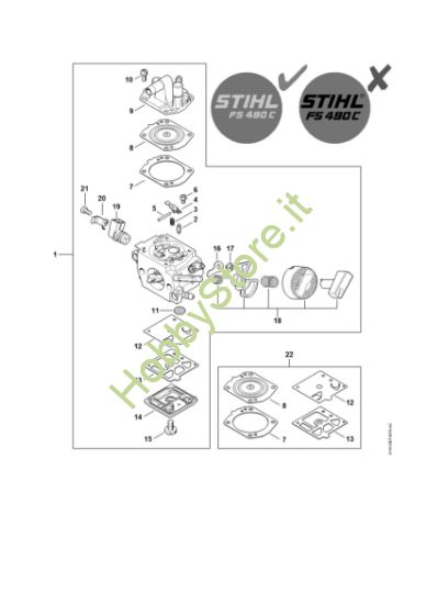 Picture of Carburatore FS 490 C-EM K