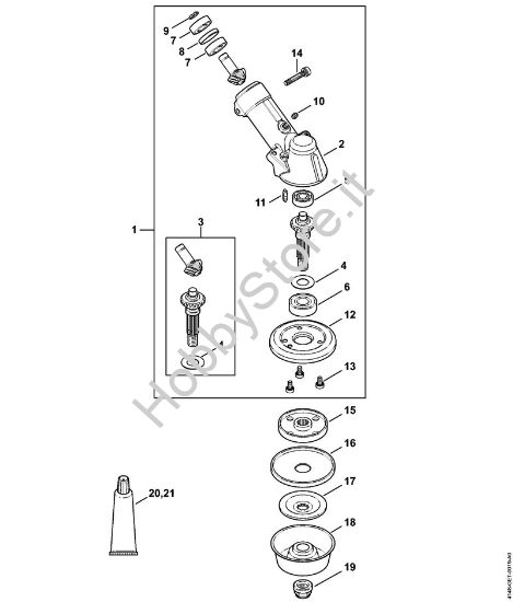 Riduttore FS 490 C-EM, FS 490 C-EM L Decespugliatori (FS) FS 490 C-EM W della marca STIHL