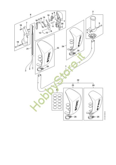 Picture of Manico tubolare, impugnatura di comando FS 491 C-EM L