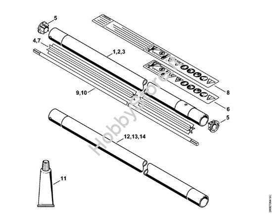 Stelo Decespugliatori (FS) FS 500 della marca STIHL