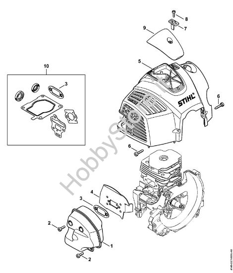 Silenziatore, cappottatura Decespugliatori (FS) FS 510 C-EM della marca STIHL