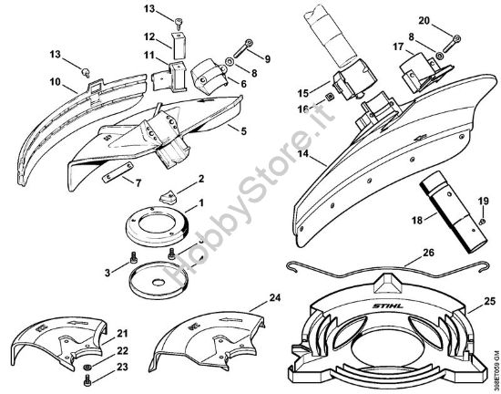 Riparo Decespugliatori (FS) FS 550 della marca STIHL
