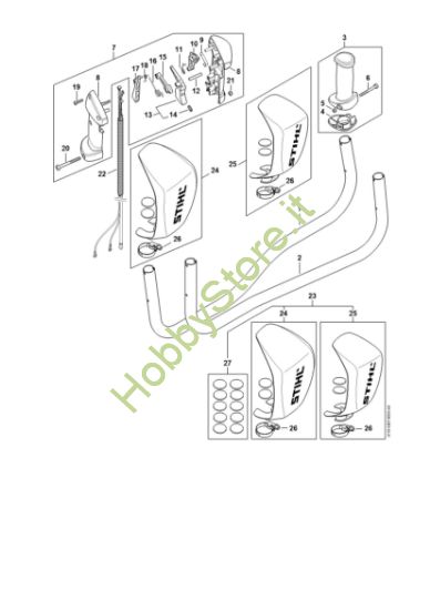 Picture of Manico tubolare, impugnatura di comando FS 561 C-EM