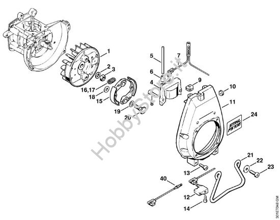Impianto di accesione, Frizione Decespugliatrici (FS) FS 106 della marca STIHL