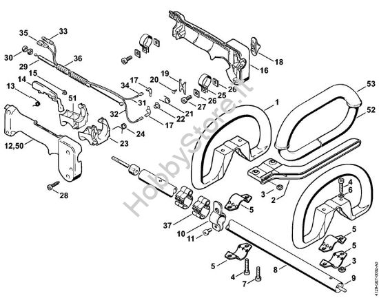 Impugnatura circolare Decespugliatrici (FS) FS 106 della marca STIHL