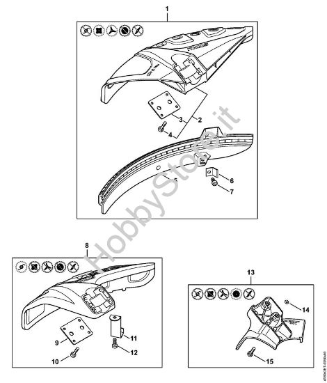Attrezzi di taglio, riparo Decespugliatrici (FS) FS 111 R della marca STIHL