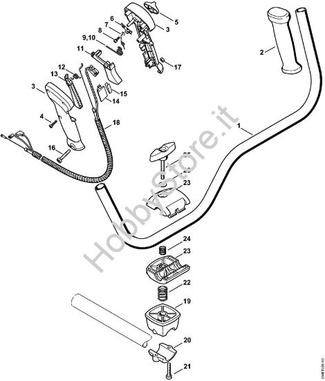 Impugnatura a manubrio Decespugliatrici (FS) FS 130 della marca STIHL