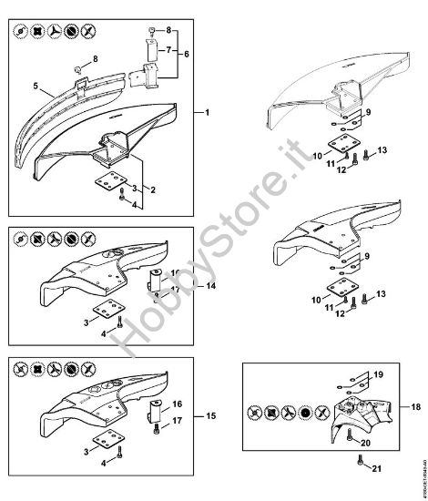 Riparo Decespugliatrici (FS) FS 130 R della marca STIHL