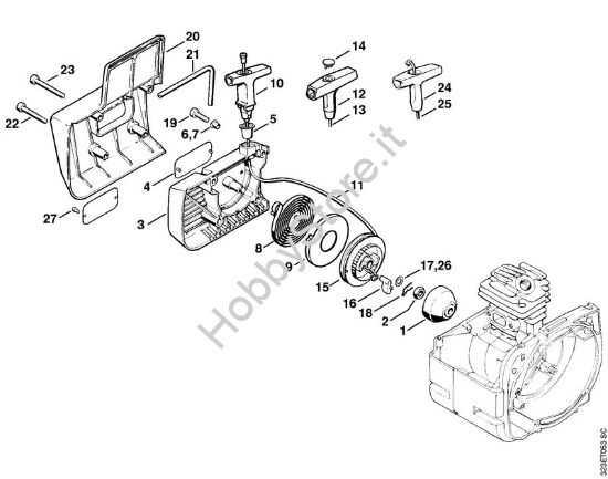 Dispositivo di avviamento Decespugliatrici (FS) FS 160 della marca STIHL