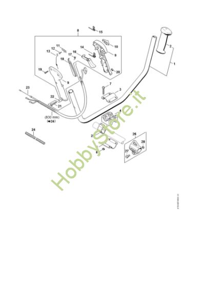 Picture of Impugnatura a manubrio, Impugnatura di comando FS 160
