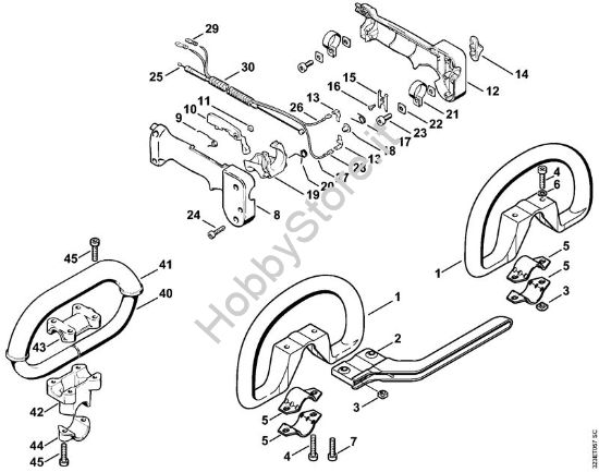 Impugnatura circolare Decespugliatrici (FS) FS 160 della marca STIHL