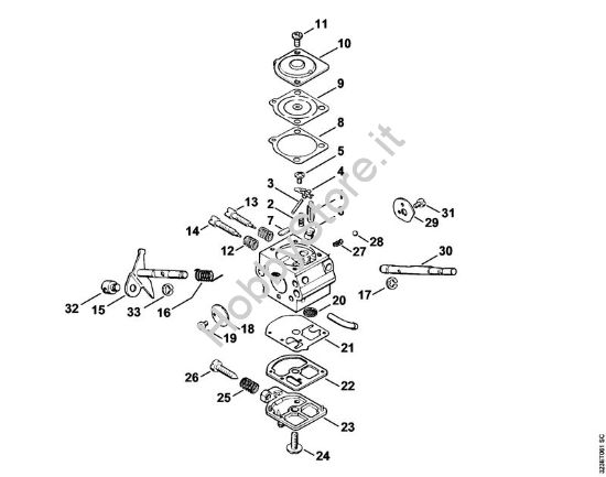 Carburatore C1S-S3 Decespugliatrici (FS) FS 180 della marca STIHL