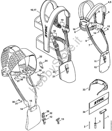 Attrezzi, accessorio a richiesta Decespugliatrici (FS) FS 220 K della marca STIHL