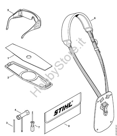 Attrezzi, accessorio a richiesta Decespugliatrici (FS) FS 230 della marca STIHL