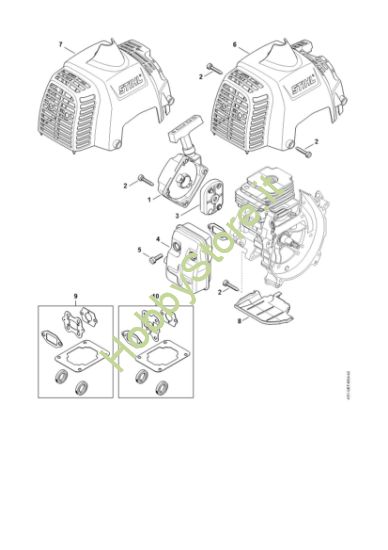 Picture of Dispositivo avviamento, silenziatore FS 230
