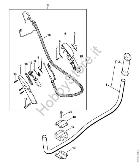 Impugnatura a manubrio Decespugliatrici (FS) FS 235 della marca STIHL