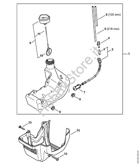 Serbatoio carburante Decespugliatrici (FS) FS 235 della marca STIHL
