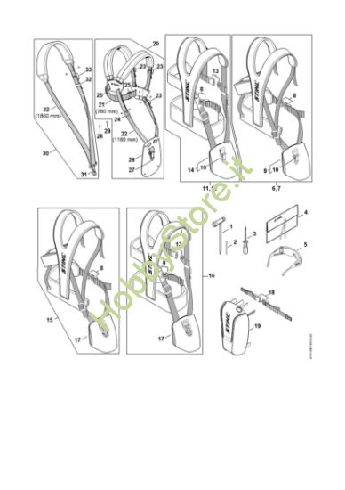 Picture of Attrezzi, tracolla doppia FS 240