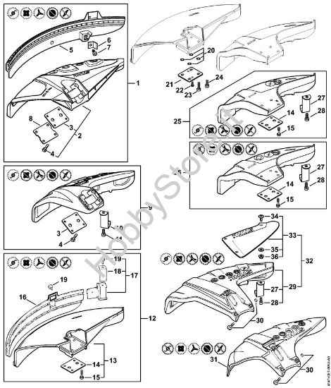 Riparo Decespugliatrici (FS) FS 240 della marca STIHL