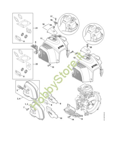 Picture of Silenziatore, cappottatura FS 240 RC-E