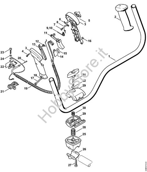 Impugnatura a manubrio Decespugliatrici (FS) FS 250 della marca STIHL