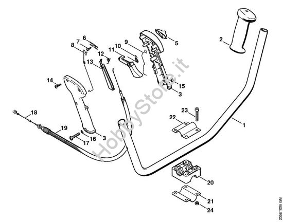 Impugnatura a manubrio Decespugliatrici (FS) FS 25-4 della marca STIHL