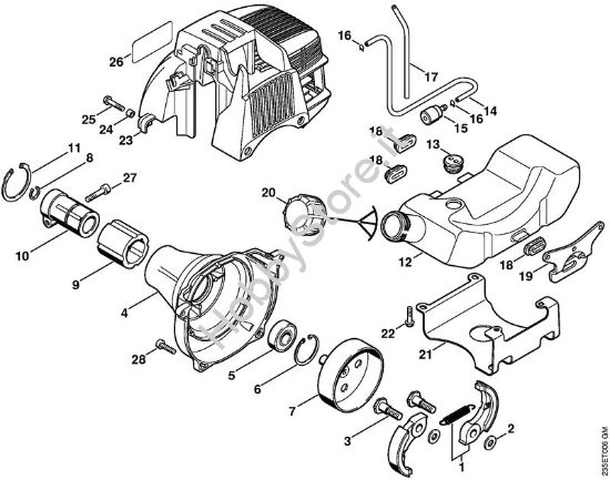 Scatola frizione Decespugliatrici (FS) FS 25-4 della marca STIHL