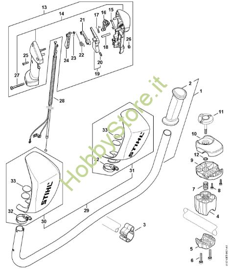 Picture of Manico tubolare, impugnatura di comando FS 261