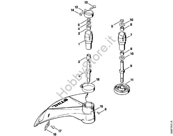 Sede cuscinetto FS 36, FS 40 Decespugliatrici (FS) FS 36 R della marca STIHL
