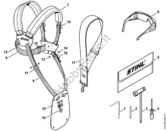 Attrezzi, accessorio a richiesta Decespugliatrici (FS) FS 40 - 4130 della marca STIHL