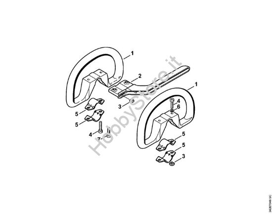 Impugnatura circolare Decespugliatrici (FS) FS 44 della marca STIHL