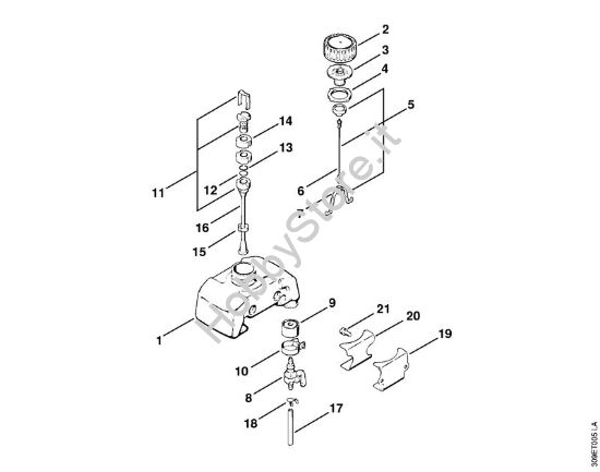 Serbatoio carburante Decespugliatrici (FS) FS 50 (4118) della marca STIHL
