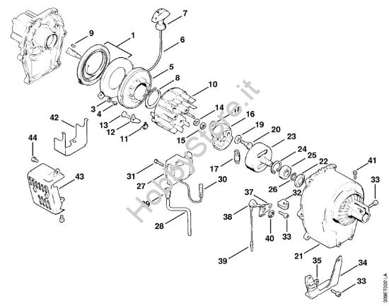 Dispositivo di avviamento Decespugliatrici (FS) FS 51 della marca STIHL