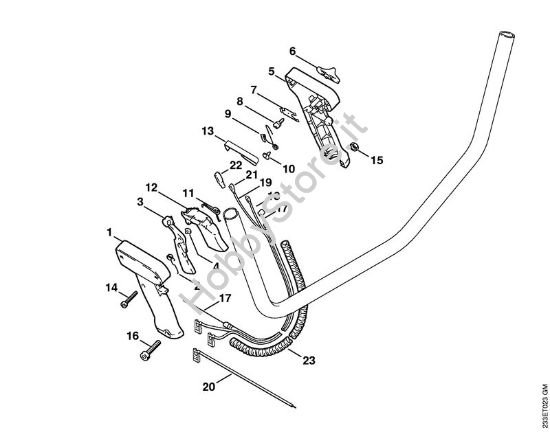 Impugnatura a manubrio (27.2001) Decespugliatrici (FS) FS 55 C-E della marca STIHL