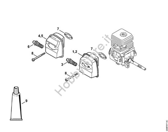 Silenziatore Decespugliatrici (FS) FS 55 C-E della marca STIHL