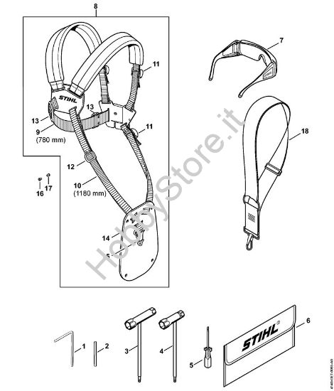 Attrezzi, accessorio a richiesta Decespugliatrici (FS) FS 55 R della marca STIHL