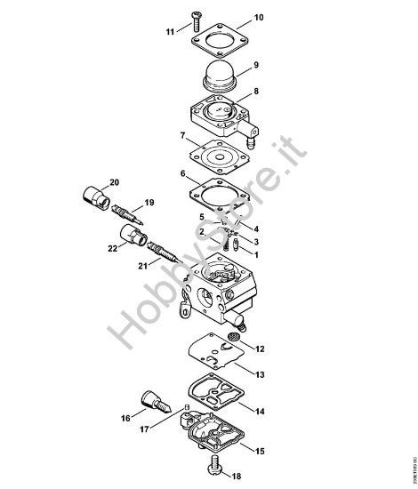 Carburatore C1Q-S282 2-MIX Decespugliatrici (FS) FS 55 R 2-MIX della marca STIHL
