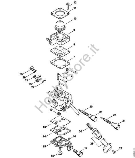 Carburatore C1M-S208, C1M-S146 California Decespugliatrici (FS) FS 56 (4144) della marca STIHL