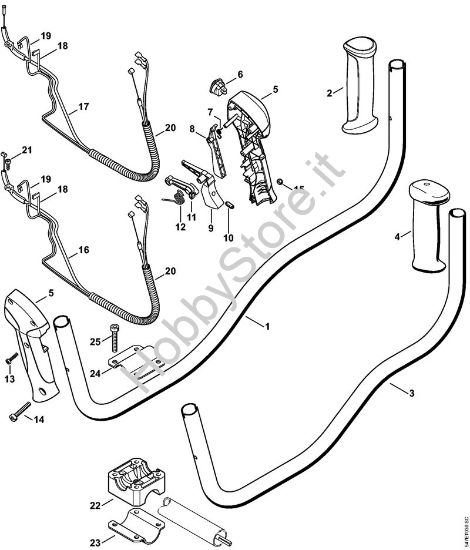Impugnatura a manubrio Decespugliatrici (FS) FS 56 C-E della marca STIHL