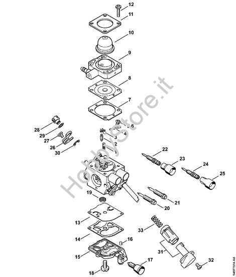 Carburatore C1M-S226, C1M-S207, C1M-S145 Decespugliatrici (FS) FS 56 R della marca STIHL