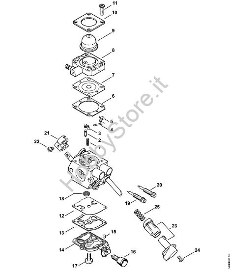 Carburatore C1M-S267 Decespugliatrici (FS) FS 56 RC-E della marca STIHL