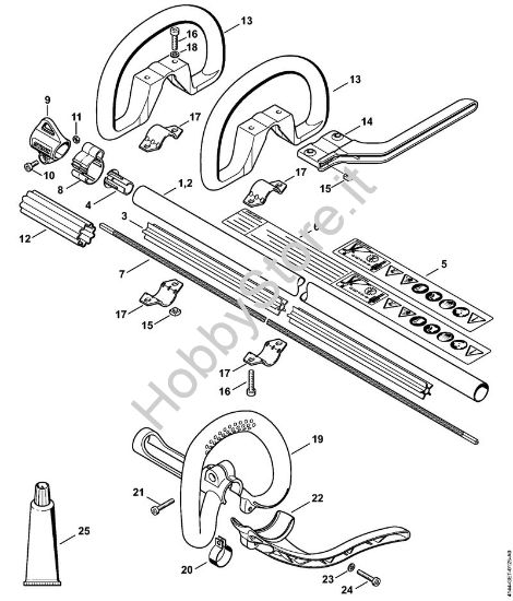 Stelo, Impugnatura circolare Decespugliatrici (FS) FS 56 RC-E della marca STIHL