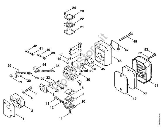 Carburatore, filtro aria Decespugliatrici (FS) FS 65 AVRE della marca STIHL