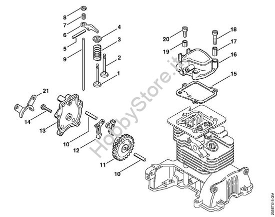 Comande valvole Decespugliatrici (FS) FS 65-4 della marca STIHL