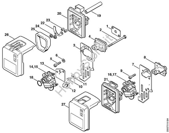 Filtro aria Decespugliatrici (FS) FS 65-4 della marca STIHL