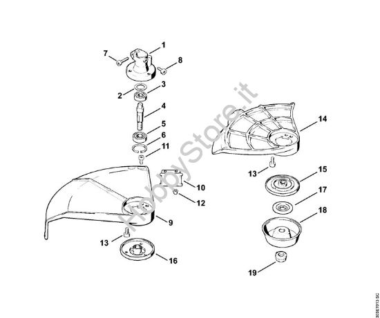 Sede cuscinetto FS 62, FS 62 R Decespugliatrici (FS) FS 66 R della marca STIHL
