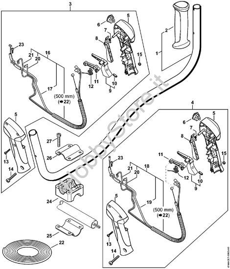 Impugnatura a manubrio Decespugliatrici (FS) FS 70 C-E della marca STIHL
