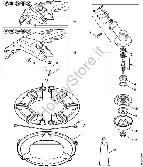 Riduttore, riparo Decespugliatrici (FS) FS 70 RC-E della marca STIHL
